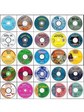 25 Vintage CD-ROM Kids Lot #3 (1995-1996)